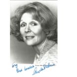 Angela Thorne signed 6x4 b/w photo. British actress. Dedicated. Good Condition. All signed pieces