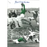 Autographed 12 X 8 Photo, Bert Trautmann, A Superb Montage Of Images Depicting The Iconic Manchester