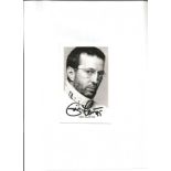 Eric Clapton signed 6x4; black and white head shot, signed in black. Good Condition. All signed