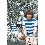 Autographed 12 X 8 Photo, Stan Bowles, A Superb Montage Of Images Depicting Queens Park Rangers