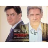 Harrison Ford signed large A0 Extraordinary Measures promotional poster, signed in black marker.