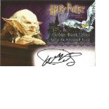 Warwick Davis as Goblin Bank Teller signed Harry Potter Collection autographed Artbox trading