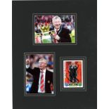 Football Sir Alex Ferguson 12x8 overall mounted signature piece includes two colour photos and a