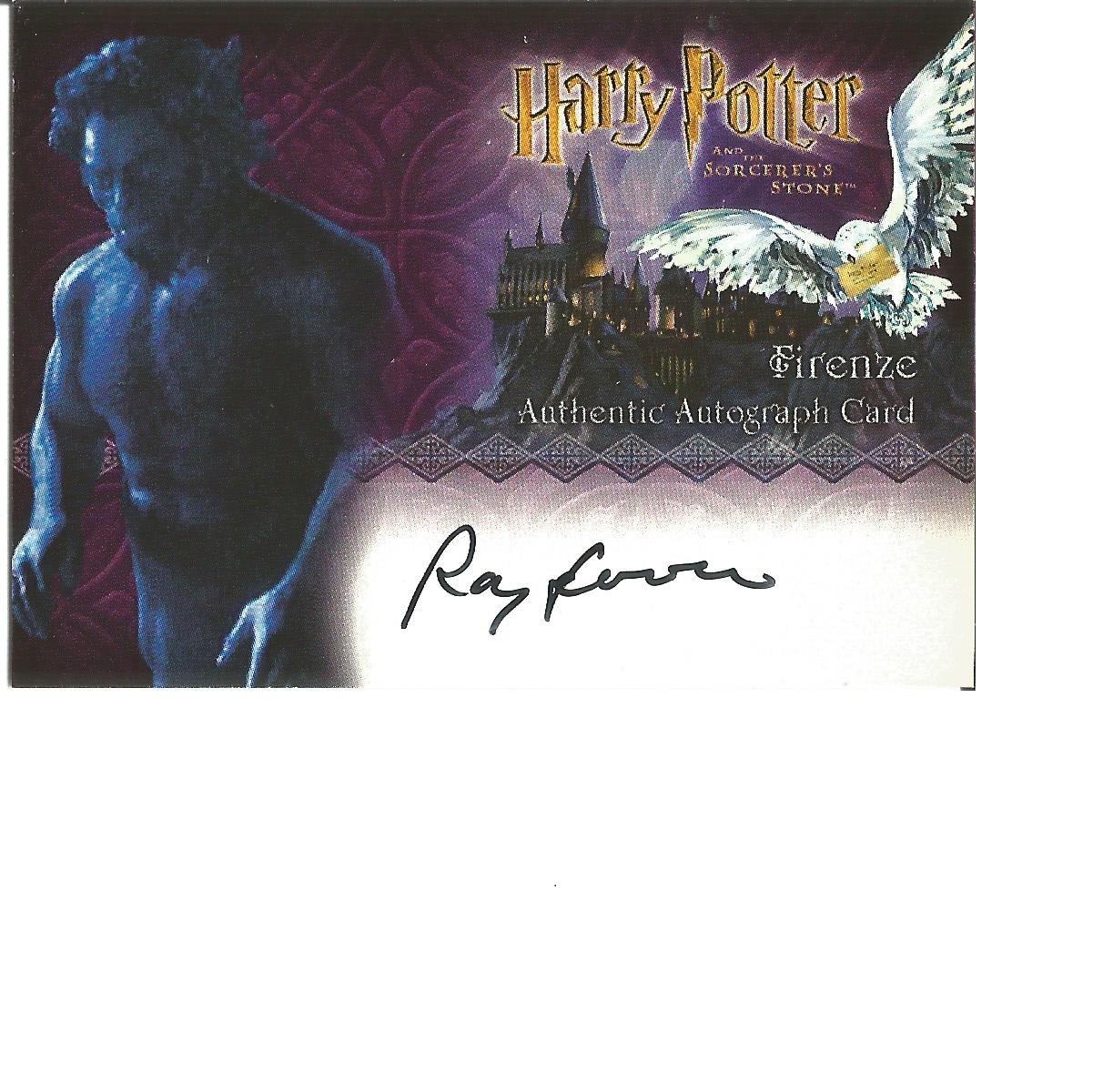Ray Fearon as Firenze signed Harry Potter Collection autographed Artbox trading card. Each card