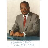Sir Trevor Mcdonald signed 6x4 colour photo. Newsreader. Dedicated. Good Condition. All signed