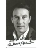 Anthony Valentine signed 6x4 b/w photo. British actor. Good Condition. All signed pieces come with a