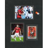 Football Gary Neville Approx. 12x8 overall mounted signature piece includes two colour photos and