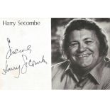 Harry Secombe Comedy Goon Signed Promo Photo. Good Condition. All signed pieces come with a