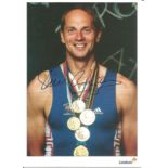 Steven Redgrave Signed Rowing Olympic Golds Photo. Good Condition. All signed pieces come with a