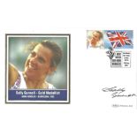 Olympic Gold Medallist FDC signed by Sally Gunnell 400m Hurdles Barcelona 1992 PM Wimbledon Park