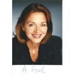Anna Ford Presenter Signed Photo. Good Condition. All signed pieces come with a Certificate of
