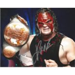 Kane WWE Wrestling hand signed 10x8 photo. This beautiful hand-signed photo depicts WWE Wrestler