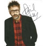 David Baddiel Presenter Signed 8x10 Photo. Good Condition. All signed pieces come with a Certificate