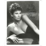 Raquel Welch signed 10x8 b/w photo. Dedicated. Good Condition. All signed pieces come with a