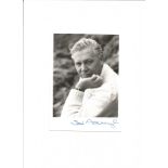 David Attenborough signed 7x5 - black and white image signed at foot. Good Condition. All signed