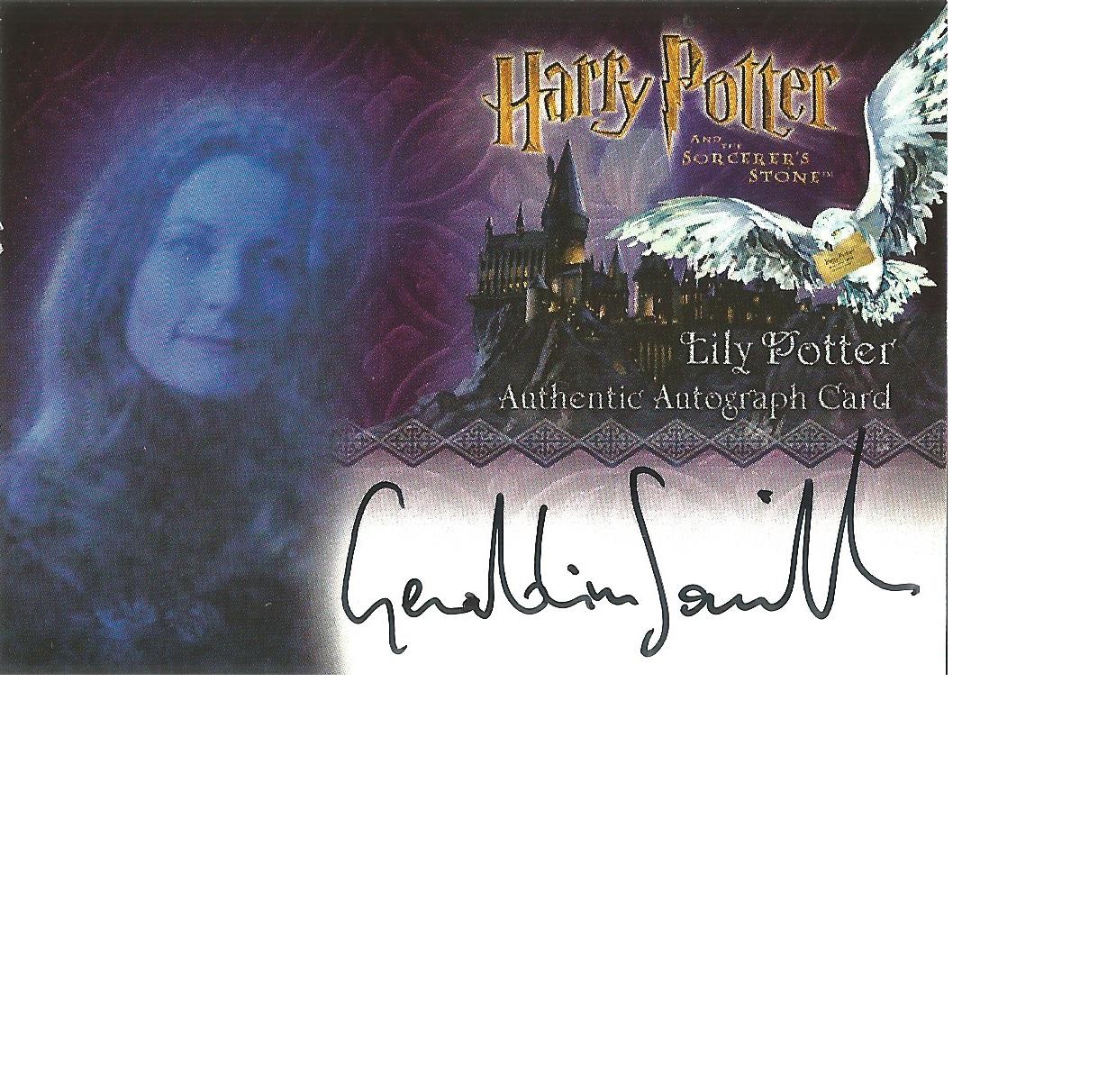 Geraldine Somerville as Lily Potter signed Harry Potter Collection autographed Artbox trading