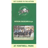 Tony McCoy signed 2002 Fontwell Park Race programme. Good Condition. All signed pieces come with a