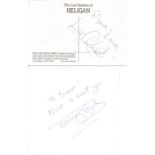 Charlie Dimmock and Tommy Boyd signed one on album page and on back of Gardens of Heligan