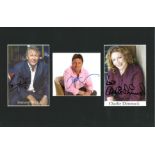 Tommy Walsh, Alan Titchmarsh and Charlie Dimmock signed colour photos. All mounted next to each.
