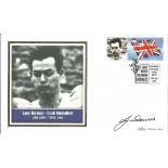 Olympic Gold Medallist FDC signed by Lynn Davies Long jump Tokyo 1964 PM Wimbledon Park Road