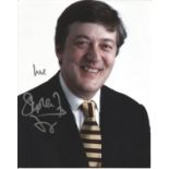 Stephen Fry signed 10x8 colour photo. Good Condition. All signed pieces come with a Certificate of