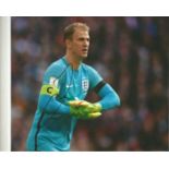 Joe Hart Signed England 8x10 Photo. Good Condition. All signed pieces come with a Certificate of