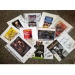 Theatre collection 12 signature piece and flyers signatures include Simon Ward, Karen Drury, Richard