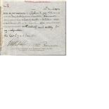 Vice Admiral Daniel McNab Riddel signed on 7 x 6 inch sized pages. These were to certify, when