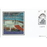 Olympic commemorative FDC Closing ceremony and handing over of the flag at the 2008 games PM