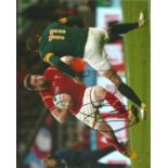 Alex Cuthburt Signed Wales Rugby 8x10 Photo. Good Condition. All signed pieces come with a