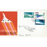 Concorde 1969 FDC signed by John Cochrane and Tony Benn. Good Condition. All signed pieces come with