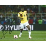 Jefferson Lerma Signed Columbia 8x10 Photo. Good Condition. All signed pieces come with a