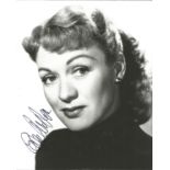 Eve Arden signed 10x8 b/w photo. Good Condition. All signed pieces come with a Certificate of