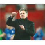 Claude Puel Signed Leicester City 8x10 Photo. Good Condition. All signed pieces come with a