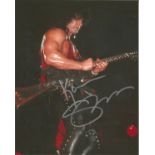 Kane Roberts Guitarist with Alice Cooper hand signed 10x8 photo. This beautiful hand signed photo