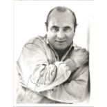 Bob Hoskins signed 8x6; black and white photo; signed in black. Good Condition. All signed pieces