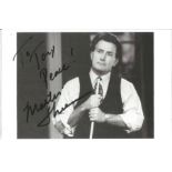 Martin Sheen signed 6x4 b/w photo. American actor. Dedicated. Good Condition. All signed pieces come