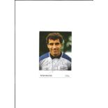 Peter Shilton signed 5x4; colour shot of England's most capped footballer, in England kit - signed