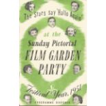 Bela Lugosi, Guy Middleton, Brian Worth and Patricia Dainton signed Sunday Pictorial film garden