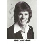 Jim Davidson Comedian Signed Vintage Promo Photo. Good Condition. All signed pieces come with a