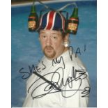 Johnny Vegas Comedy Actor Signed Benidorm 8x10 Photo. Good Condition. All signed pieces come with