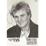 Bobby Davro Comedian Signed Vintage Promo Photo. Good Condition. All signed pieces come with a