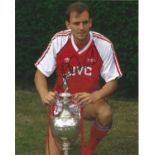 Steve Bould Signed Arsenal 8x10 Photo. Good Condition. All signed pieces come with a Certificate