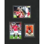 Football Ryan Giggs 12x8 overall mounted signature piece includes two colour photos and a signed