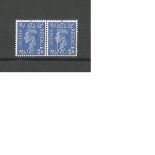 GB stamp Error George VI (SG466) 2 1/2 blue vertical white line printing error not a crease. Good