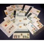 First Day Cover collection 60 covers from Benin and Cambodia dating from the 80s including combative