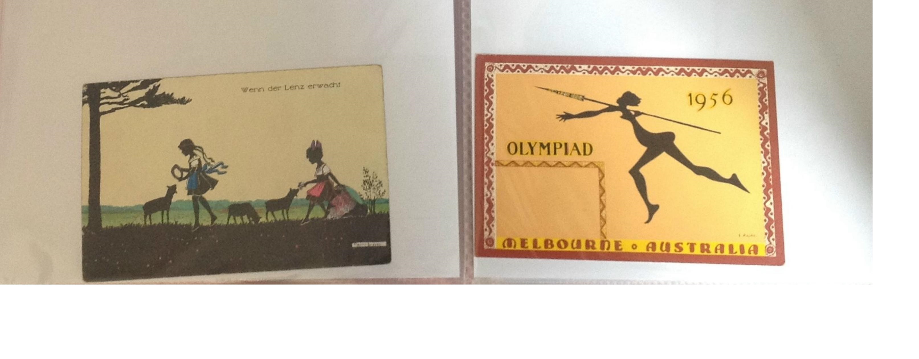 Silhouette collection includes 9 items on stamped envelopes, 13 items on postcards some very old and - Image 5 of 5
