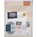 Israel collection dating from 1959 includes stamps on covers and stamps topics include music, fairs,