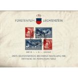 Postal History Liechtenstein stamp page 1936 very fine used (MS153 catalogue £60) 2no philatelic