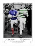 Autographed 16 x 12 Limited Edition print, BILLY McNEILL & JOHN GREIG, superbly designed and limited